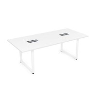 Gloss СПГ-О.939 (Белый премиум/белый) Стол переговорный