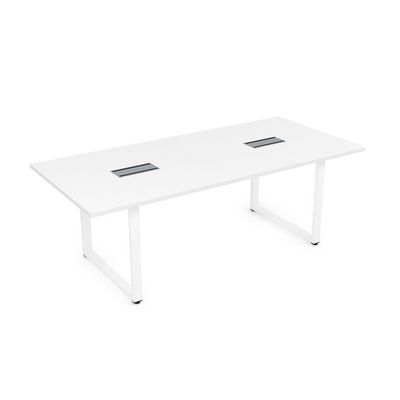 Gloss СПГ-О.939 (Белый премиум/белый) Стол переговорный