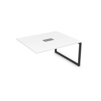 Gloss СПГК-О.926 (Белый премиум/черный) Стол системы БЕНЧ переговорный, конечный