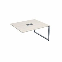 Gloss СПГК-О.926 (Ivory/алюминий матовый) Стол системы БЕНЧ переговорный, конечный