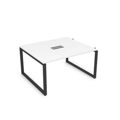 Gloss СПГН-О.927 (Белый премиум/черный) Стол системы БЕНЧ переговорный, начальный