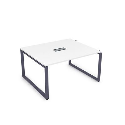 Gloss СПГН-О.926 (Белый премиум/графит) Стол системы БЕНЧ переговорный, начальный