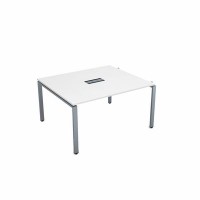 Gloss СПГН-П.926 (Белый премиум/алюминий матовый) Стол системы БЕНЧ переговорный, начальный
