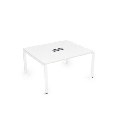 Gloss СПГН-П.926 (Белый премиум/белый) Стол системы БЕНЧ переговорный, начальный