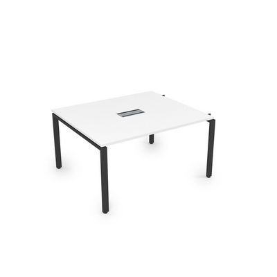 Gloss СПГН-П.926 (Белый премиум/черный) Стол системы БЕНЧ переговорный, начальный