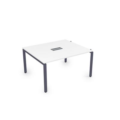 Gloss СПГН-П.926 (Белый премиум/графит) Стол системы БЕНЧ переговорный, начальный