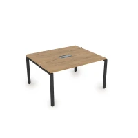 Gloss СПГН-П.928 (Teakwood/черный) Стол системы БЕНЧ переговорный, начальный