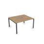 Конференц-стол СПГН-П.926 в отделке Teakwood/Графит, 1200х1200х750 мм