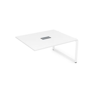 Gloss СПГС-О.928 (Белый премиум/белый) Стол системы БЕНЧ переговорный, средний