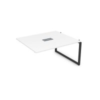 Gloss СПГС-О.926 (Белый премиум/черный) Стол системы БЕНЧ переговорный, средний