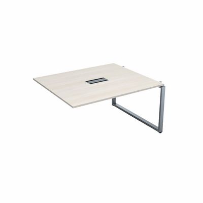 Gloss СПГС-О.927 (Ivory/алюминий матовый) Стол системы БЕНЧ переговорный, средний