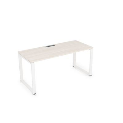 Gloss СРП-О.004 (Ivory/белый) Стол рабочий, прямолинейный