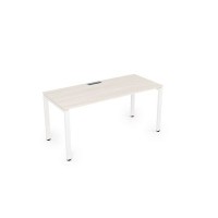 Gloss СРП-П.004 (Ivory/белый) Стол рабочий, прямолинейный