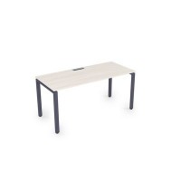 Gloss СРП-П.004 (Ivory/графит) Стол рабочий, прямолинейный