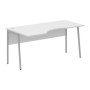 Imago-Plus СА-1P-Л (Белый/Алюминий) Стол эргономичный, левый
