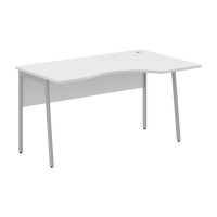 Imago-Plus СА-2P-Пр (Белый/Алюминий) Стол эргономичный, правый