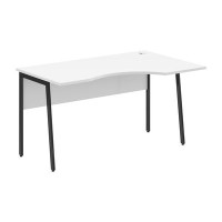 Imago-Plus СА-2P-Пр (Белый/Антрацит) Стол эргономичный, правый
