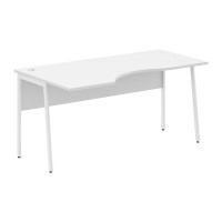 Imago-Plus СА-1P-Л (Белый/Белый) Стол эргономичный, левый