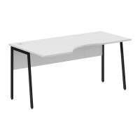 Imago-Plus СА-1P-Л (Белый/Черный) Стол эргономичный, левый