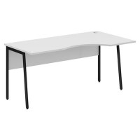 Imago-Plus СА-1P-Пр (Белый/Черный) Стол эргономичный, правый