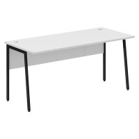 Imago-Plus СП-4P (Белый/Черный) Стол письменный