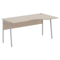 Imago Плюс СА-1P-Пр (Мокачино/Алюминий) Стол эргономичный, правый