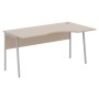 Imago Плюс СА-1P-Пр (Мокачино/Алюминий) Стол эргономичный, правый