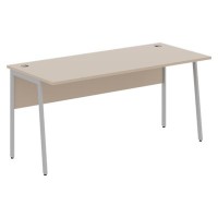 Imago Плюс СП-4P (Мокачино/Алюминий) Стол письменный