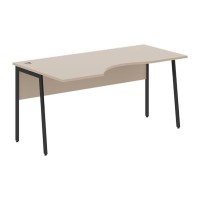 Imago Плюс СА-1P-Л (Мокачино/Антрацит) Стол эргономичный, левый