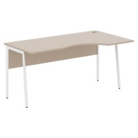 Imago Плюс СА-1P-Пр (Мокачино/Белый) Стол эргономичный, правый