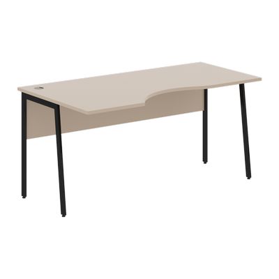 Imago Плюс СА-1P-Л (Мокачино/Черный) Стол эргономичный, левый