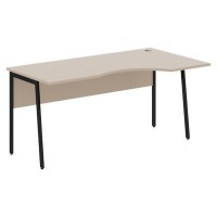 Imago Плюс СА-1P-Пр (Мокачино/Черный) Стол эргономичный, правый