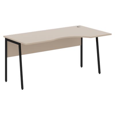 Imago Плюс СА-1P-Пр (Мокачино/Черный) Стол эргономичный, правый