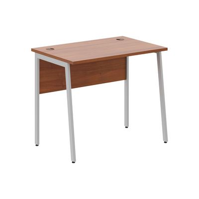Imago-Plus СП-1.1P (Орех французский/Алюминий) Стол письменный