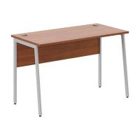 Imago-Plus СП-2.1P (Орех французский/Алюминий) Стол письменный