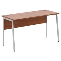 Imago-Plus СП-3.1P (Орех французский/Алюминий) Стол письменный