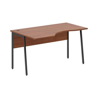 Imago-Plus СА-2P-Л (Орех французский/Антрацит) Стол эргономичный, левый