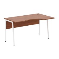Imago-Plus СА-2P-Пр (Орех французский/Белый) Стол эргономичный, правый