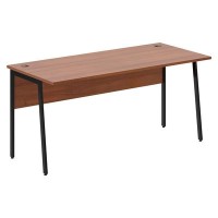 Imago-Plus СП-4P (Орех французский/Черный) Стол письменный