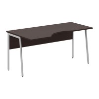 Imago-Plus СА-1P-Л (Венге магия/Алюминий) Стол эргономичный, левый