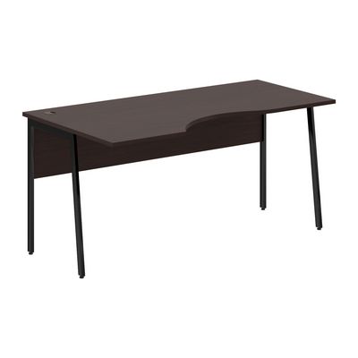 Imago-Plus СА-1P-Л (Венге магия/Черный) Стол эргономичный, левый