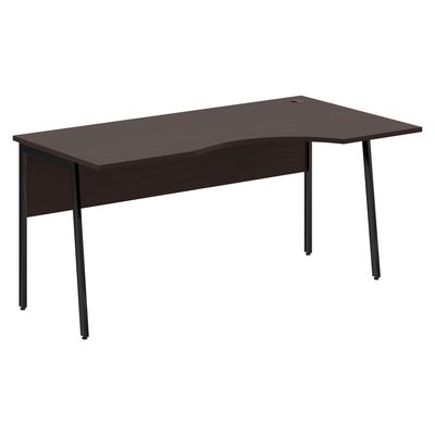 Imago-Plus СА-1P-Пр (Венге магия/Черный) Стол эргономичный, правый