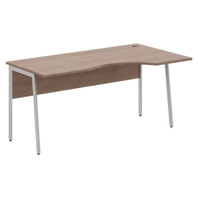 Imago-Plus СА-1P-Пр (Ясень шимо/Алюминий) Стол эргономичный, правый