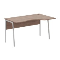 Imago-Plus СА-2P-Пр (Ясень шимо/Алюминий) Стол эргономичный, правый
