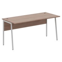 Imago-Plus СП-4P (Ясень шимо/Алюминий) Стол письменный