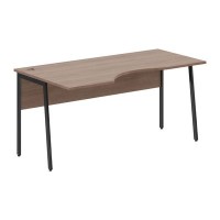 Imago-Plus СА-1P-Л (Ясень шимо/Антрацит) Стол эргономичный, левый