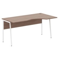 Imago-Plus СА-1P-Пр (Ясень шимо/Белый) Стол эргономичный, правый