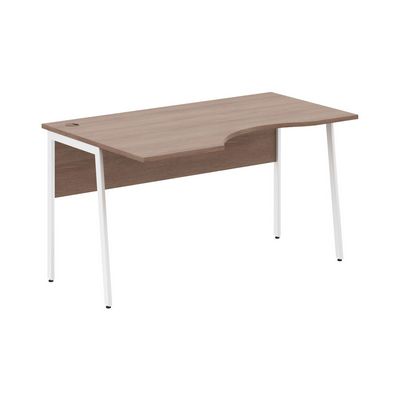 Imago-Plus СА-2P-Л (Ясень шимо/Белый) Стол эргономичный, левый
