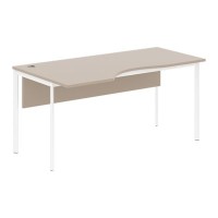 Imago С CA-1SD L (Мокачино/Белый) Стол эргономичный, левый, с фронтальной панелью