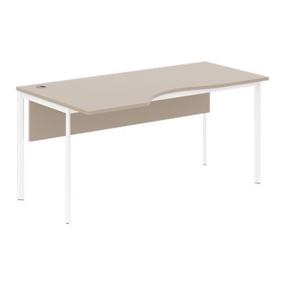 Imago С CA-1SD L (Мокачино/Белый) Стол эргономичный, левый, с фронтальной панелью